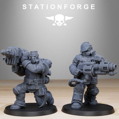 Wargames - Stationforge - GrimGuard - Armored Squad (10 Figurer)