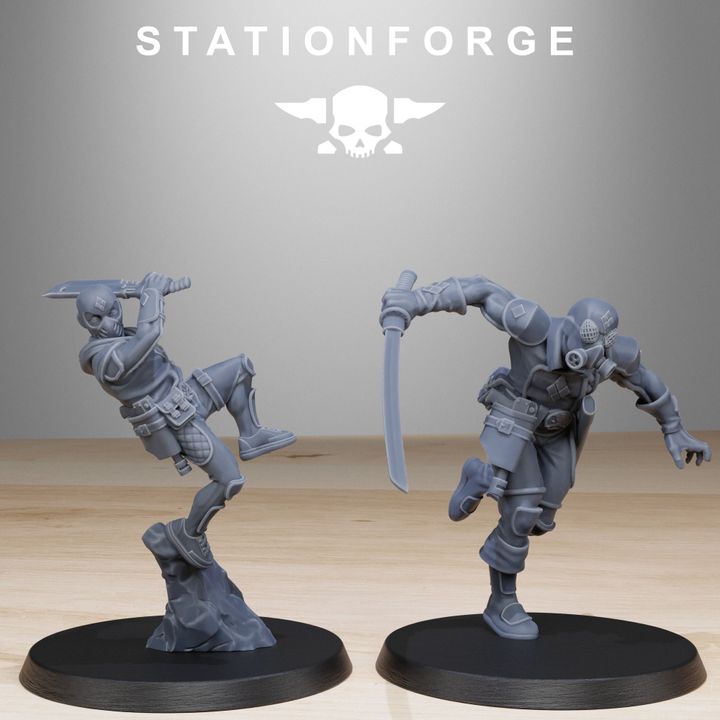 Wargames - Stationforge - GrimGuard - Jesters Squad (10 Figurer)
