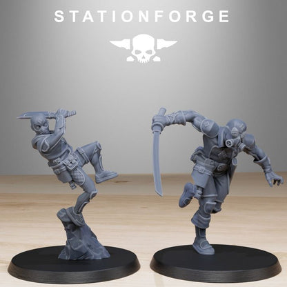 Wargames - Stationforge - GrimGuard - Jesters Squad (10 Figurer)