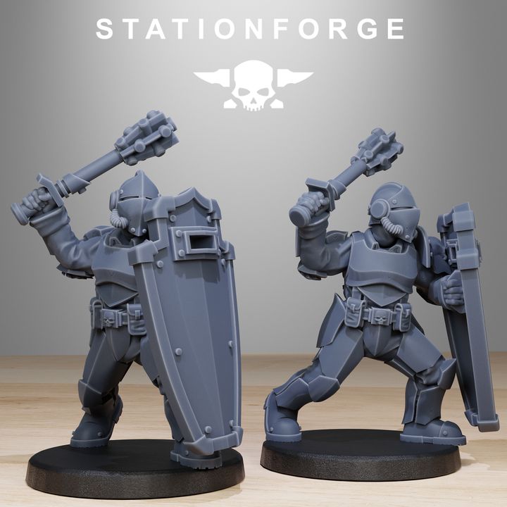Wargames - Stationforge - GrimGuard - Enforcers Squad (10 Figurer)