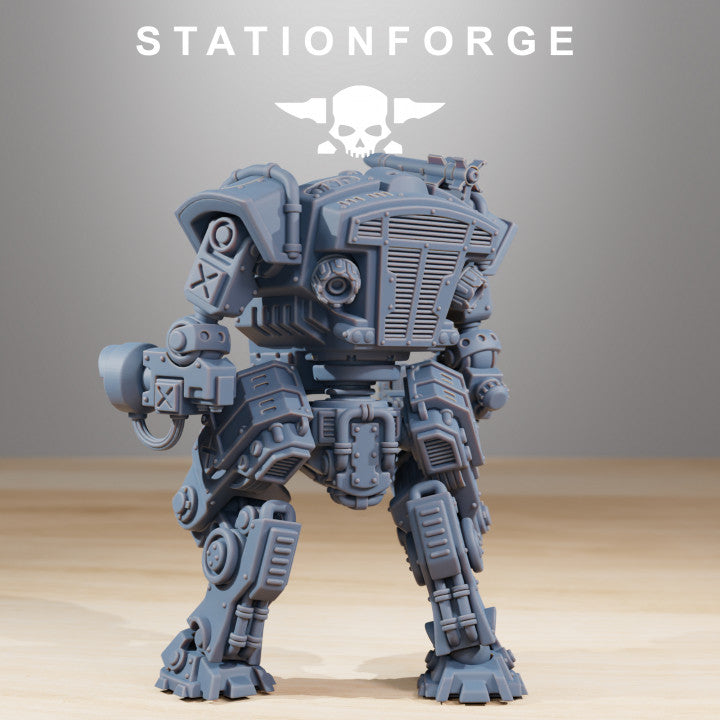 Wargames - Stationforge - GrimGuard - Vaskar Warmech (1 Warmech + 1 infantry Figur)