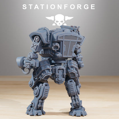 Wargames - Stationforge - GrimGuard - Vaskar Warmech (1 Warmech + 1 infantry Figur)