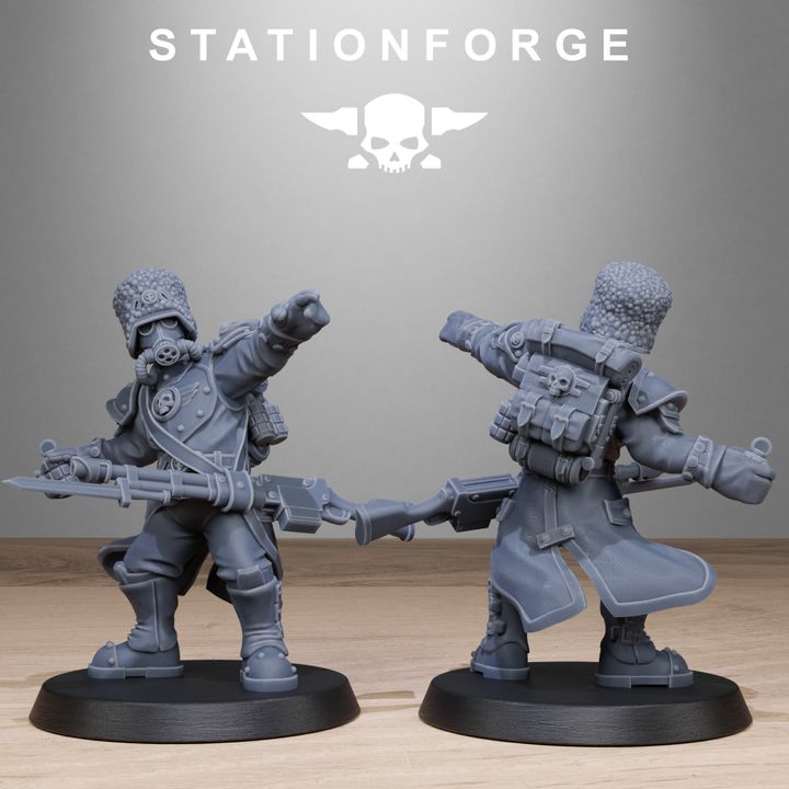 Wargames - Stationforge - GrimGuard - Royals Squad (10 Figurer)