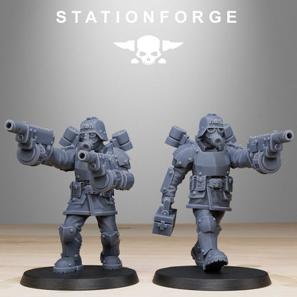 Wargames - Stationforge - GrimGuard - Aero Troops Squad (10 Figurer)