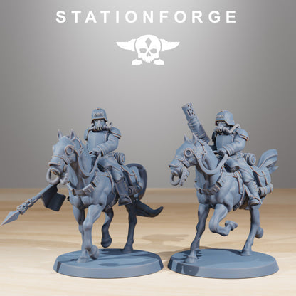 Wargames - Stationforge - GrimGuard - Cavalry Squad (10 Figurer)