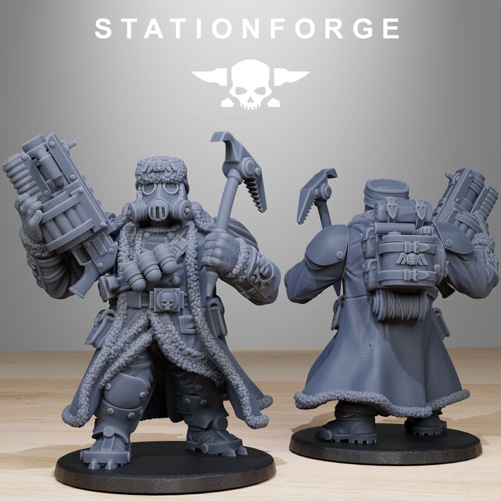 Wargames - Stationforge - GrimGuard - Frostwatch Mutants Squad (10 Figurer)