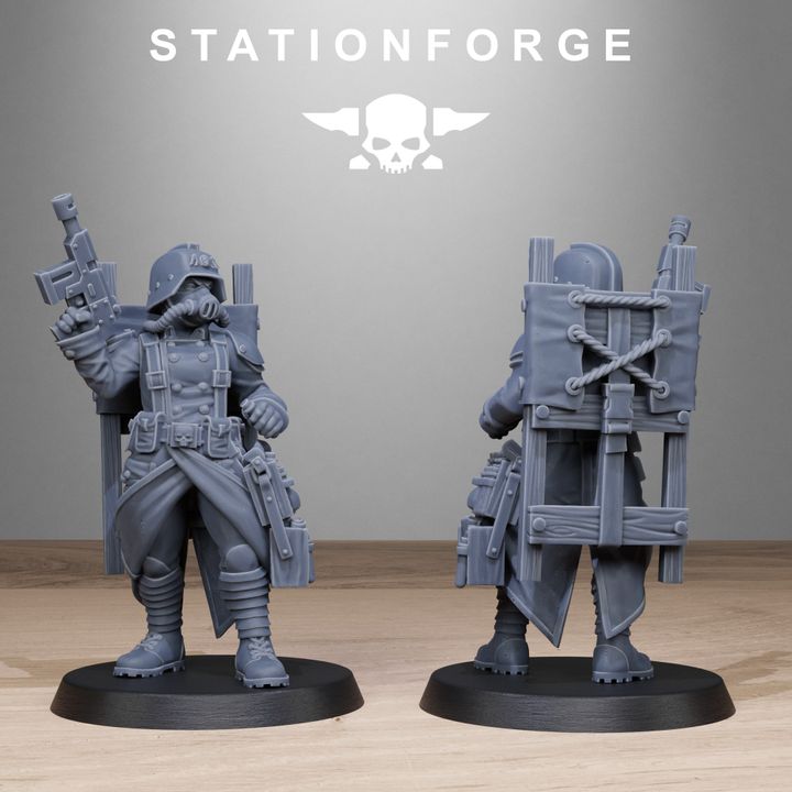 Wargames - Stationforge - GrimGuard - Sisters Squad (10 Figurer)