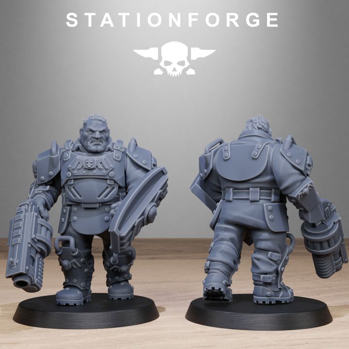 Wargames - Stationforge - GrimGuard - Armored Mutants Squad (10 Figurer)