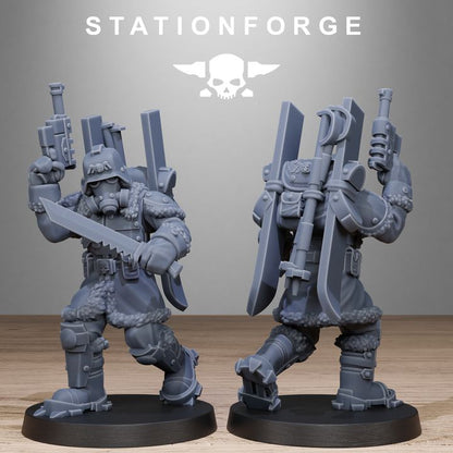 Wargames - Stationforge - GrimGuard - Frostwatch Patrol Squad (10 Figurer)