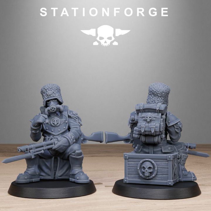 Wargames - Stationforge - GrimGuard - Royals Squad (10 Figurer)