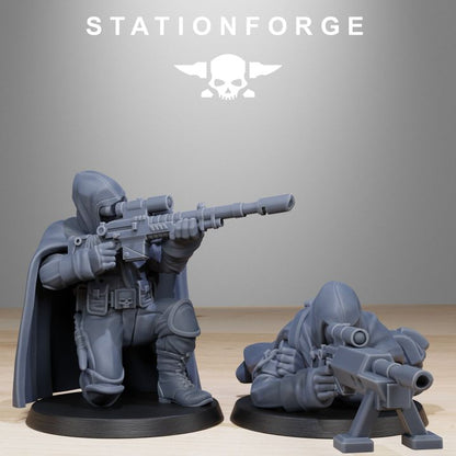Wargames - Stationforge - GrimGuard - Snipers Squad (10 Figurer)