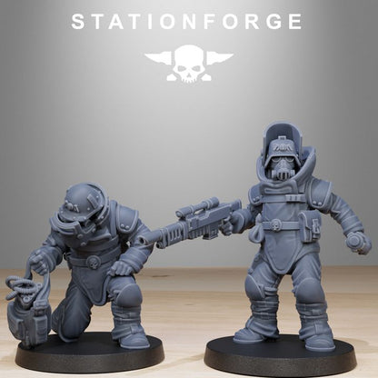 Wargames - Stationforge - GrimGuard - Bomb Squad (10 Figurer)
