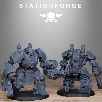 Wargames - Stationforge - GrimGuard - Power Armor Squad (5 Figurer)