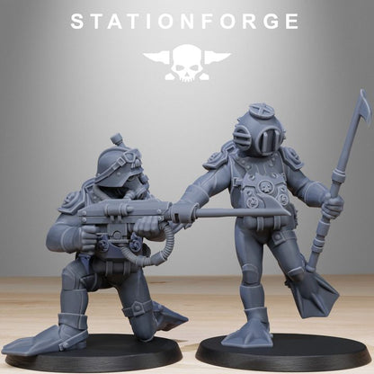 Wargames - Stationforge - GrimGuard - Divers Squad (10 Figurer)