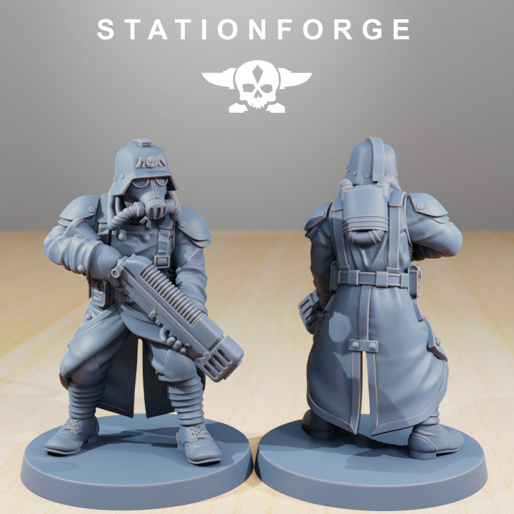 Wargames - Stationforge - GrimGuard - Command Force Squad (5 Figurer)