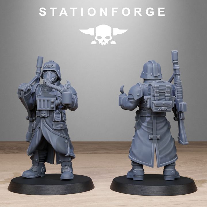 Wargames - Stationforge - GrimGuard - Vigils Squad (10 Figurer)