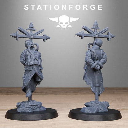 Wargames - Stationforge - GrimGuard - Objective Markers (10 Figurer)