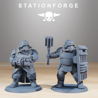 Wargames - Stationforge - GrimGuard - Mutants (10 Figurer)