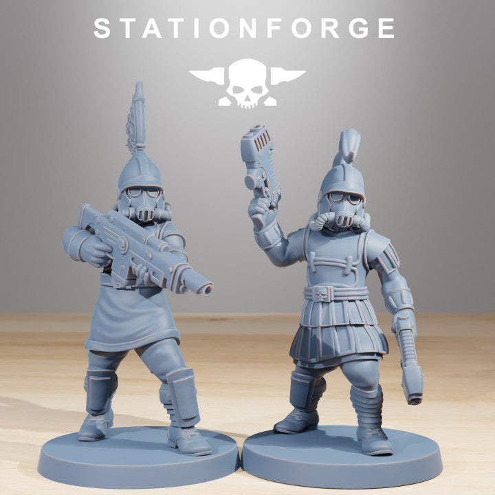 Wargames - Stationforge - GrimGuard - Aquilastra Squad (12 Figurer)