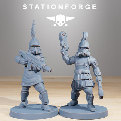 Wargames - Stationforge - GrimGuard - Aquilastra Squad (12 Figurer)