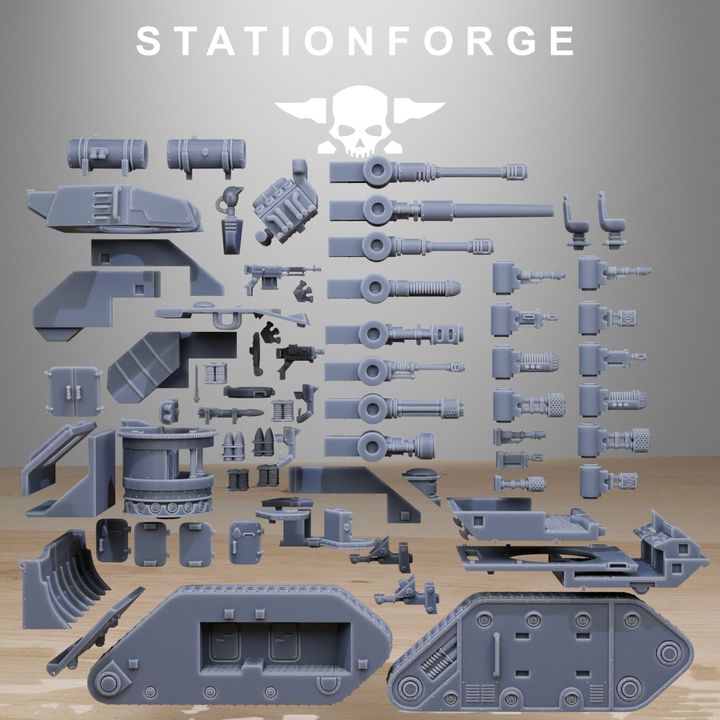 Wargames - Stationforge - GrimGuard - Battle Tank 2.0 (with interior)