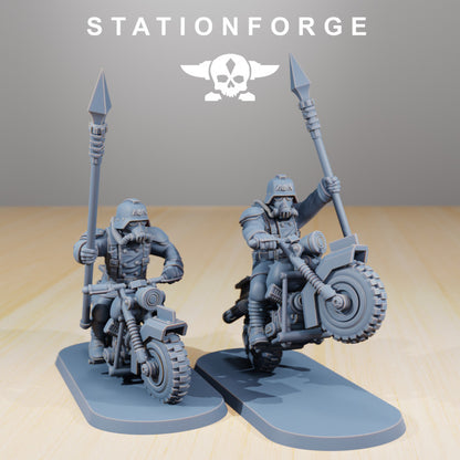 Wargames - Stationforge - GrimGuard - Death Bikers Squad (10 Figurer)