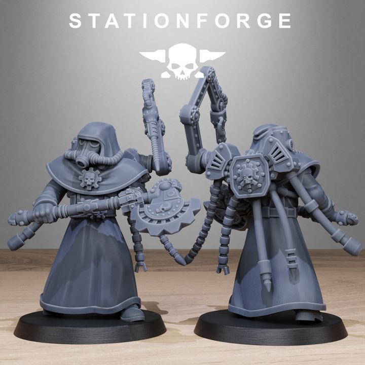 Wargames - Stationforge - GrimGuard - Tech Engineer Squad (10 Figurer)
