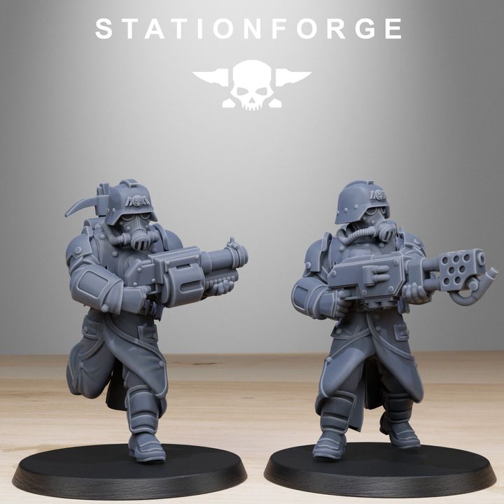 Wargames - Stationforge - GrimGuard - Bombardiers Squad (11 Figurer)