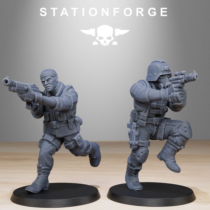 Wargames - Stationforge - GrimGuard - Counter Terrorists Squad (10 Figurer)