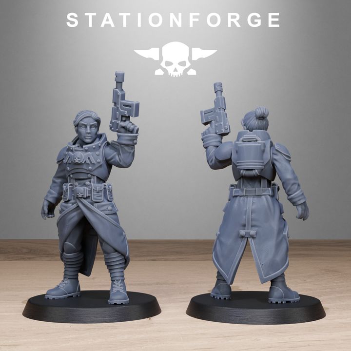 Wargames - Stationforge - GrimGuard - Sisters Squad (10 Figurer)