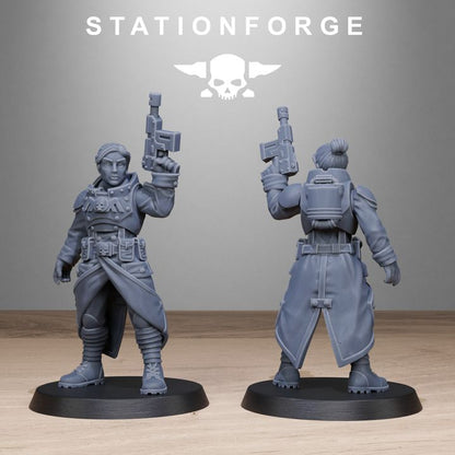 Wargames - Stationforge - GrimGuard - Sisters Squad (10 Figurer)