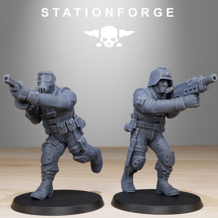 Wargames - Stationforge - GrimGuard - Counter Terrorists Squad (10 Figurer)