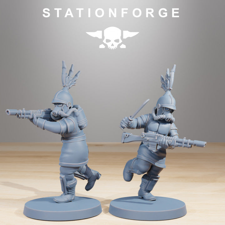 Wargames - Stationforge - GrimGuard - Aquilastra Squad (12 Figurer)