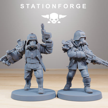 Wargames - Stationforge - GrimGuard - Xenarid Hunters Squad (10 Figurer)