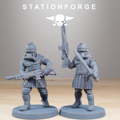 Wargames - Stationforge - GrimGuard - Vexillatio Squad (12 Figurer)