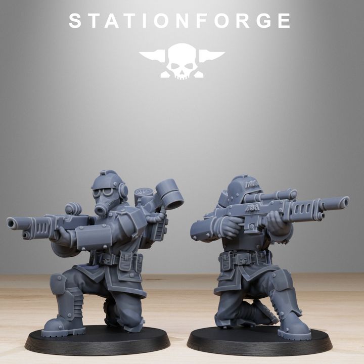 Wargames - Stationforge - GrimGuard - Aero Troops Squad (10 Figurer)