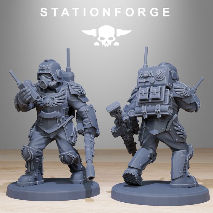 Wargames - Stationforge - GrimGuard - Elites Squad (10 Figurer)