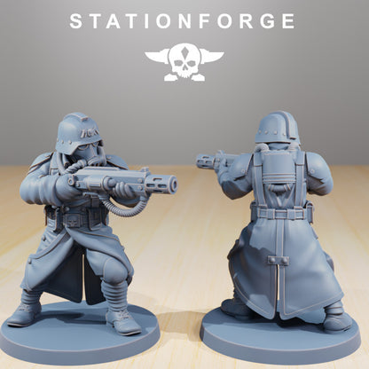 Wargames - Stationforge - GrimGuard - Command Force Squad (5 Figurer)