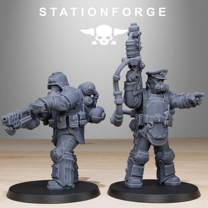 Wargames - Stationforge - GrimGuard - Armored Squad (10 Figurer)