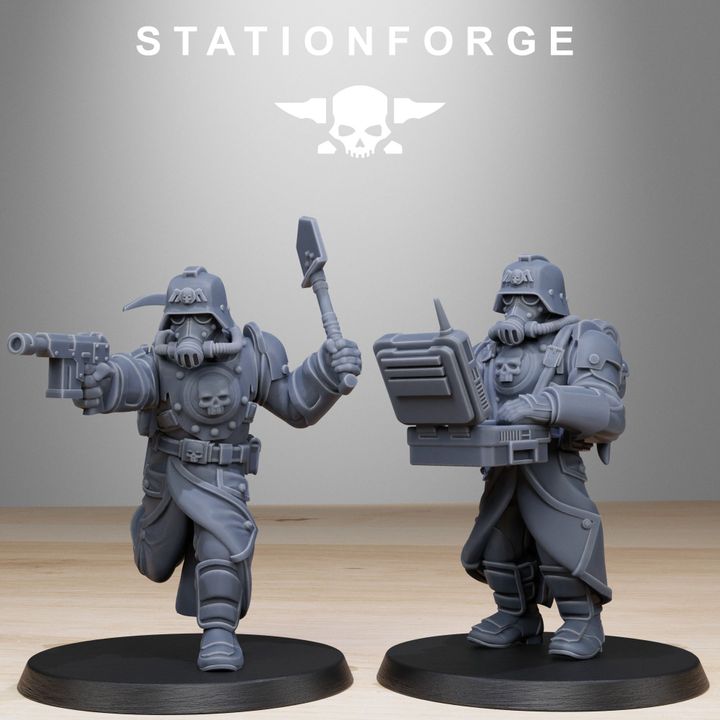 Wargames - Stationforge - GrimGuard - Bombardiers Squad (11 Figurer)
