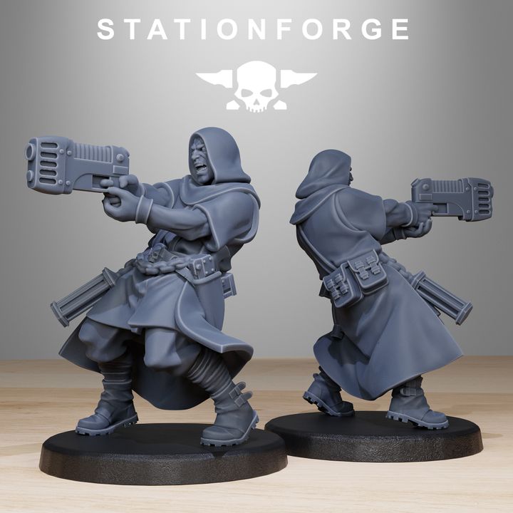 Wargames - Stationforge - GrimGuard - Mercenaries Squad (10 Figurer)