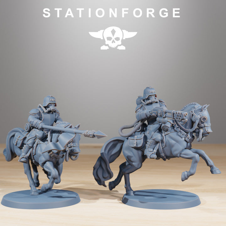 Wargames - Stationforge - GrimGuard - Cavalry Squad (10 Figurer)