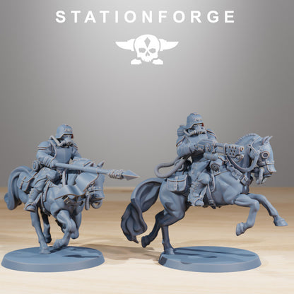 Wargames - Stationforge - GrimGuard - Cavalry Squad (10 Figurer)