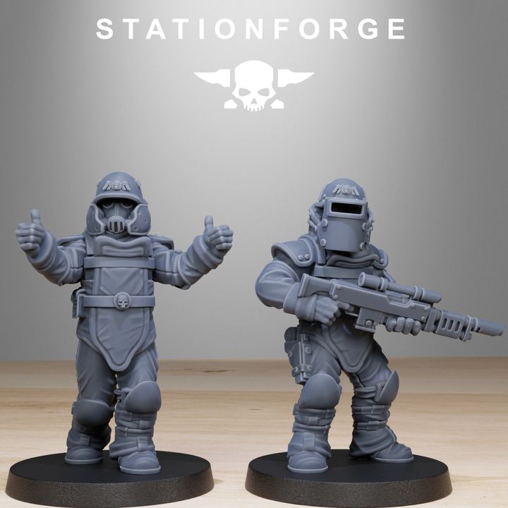 Wargames - Stationforge - GrimGuard - Bomb Squad (10 Figurer)