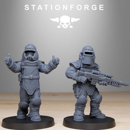 Wargames - Stationforge - GrimGuard - Bomb Squad (10 Figurer)