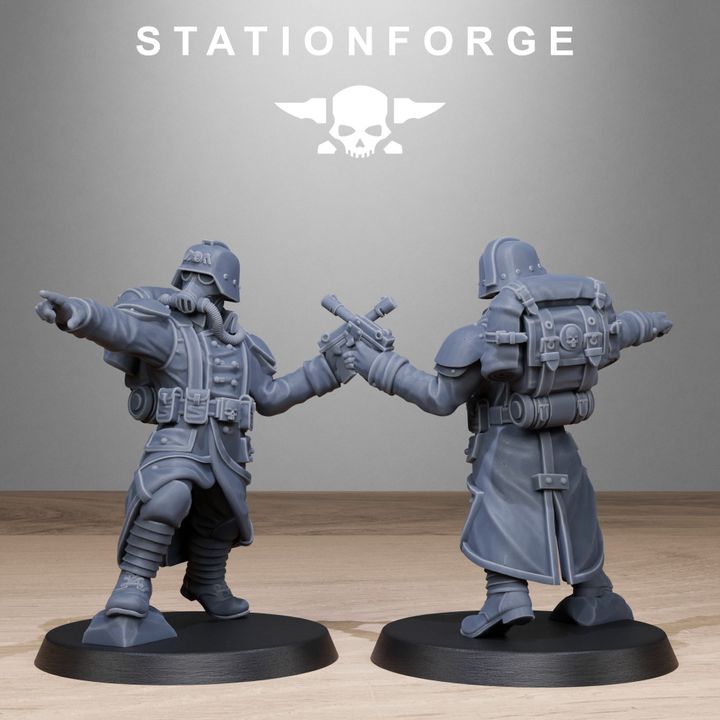 Wargames - Stationforge - GrimGuard - Rocketeers Squad (10 Figurer)