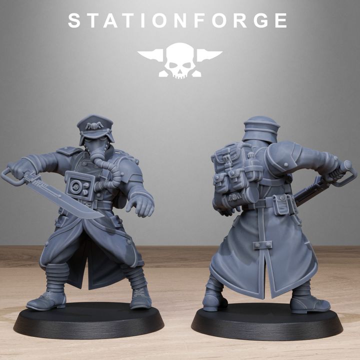 Wargames - Stationforge - GrimGuard - Vigils Squad (10 Figurer)