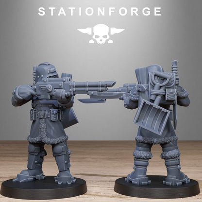 Wargames - Stationforge - GrimGuard - Frostwatch Patrol Squad (10 Figurer)