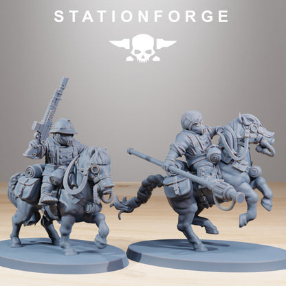 Wargames - Stationforge - GrimGuard - Pony Cavalry Squad (10 Figurer)