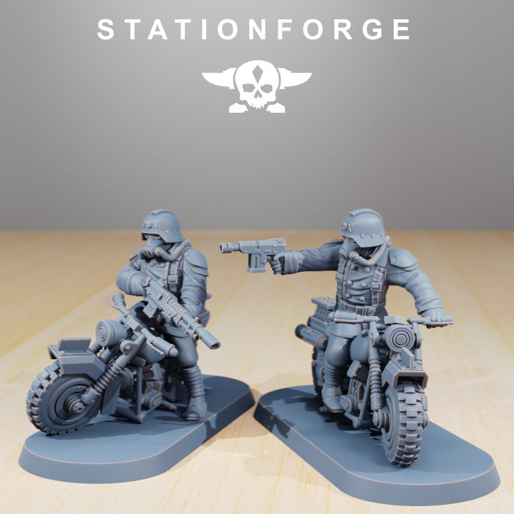 Wargames - Stationforge - GrimGuard - Death Bikers Squad (10 Figurer)